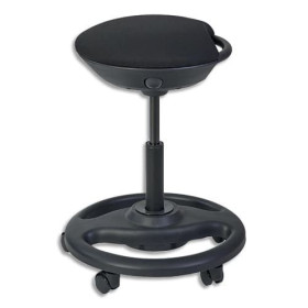 ALB TABOURET ROLLY NOIR MHROLLY N