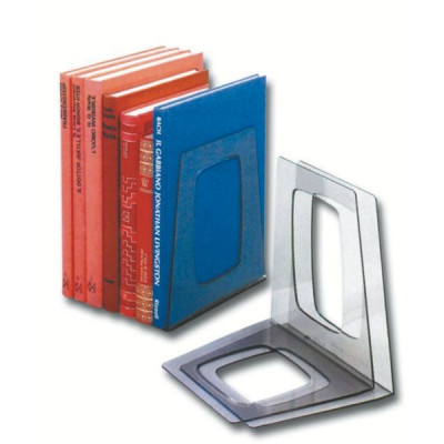 Serre-livres TOPAZE Esselte, Lot de 2, Fume