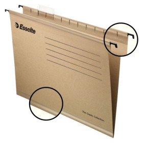 Dossier suspendu ecologique Esselte, Lot 5, Marron