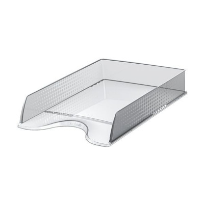 Corbeille a courrier FUSION Esselte, transparent, Cristal