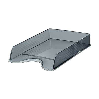 Corbeille a courrier FUSION Esselte, transparent, Fume