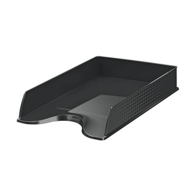 Corbeille a courrier FUSION Esselte, opqaque, Noir