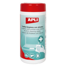 LINGETTES NETTOYANTES AVEC ALCOOL 100U.OB