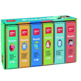 PRESENTOIR PUZZLE BIBLIOTHÈQUE 6U 24PCS