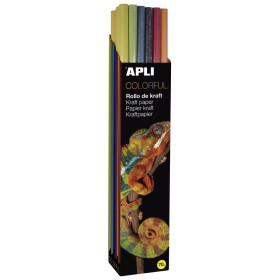 PRES . PAPIER KRAFT 1X3  COLORFULL 30U