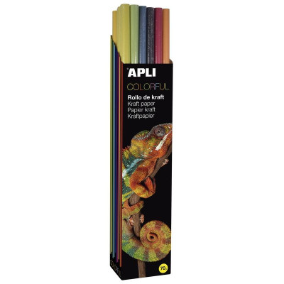 PRES . PAPIER KRAFT 1X3  COLORFULL 30U