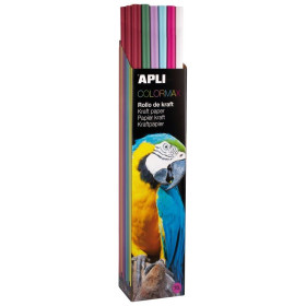 PRES.PAPIER KRAFT 1X3M ASS. COLORMAX 30U