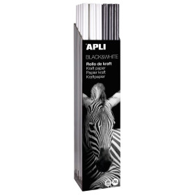 PRES. PAPIER KRAFT 1X3M BLACK&WHITE 30U