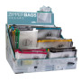 PRES. ZIPPER BAGS COL ASSORT 80U.