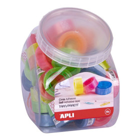 RUBAN ADH.TRANSP.19MMx20M FLUO