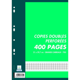 COPIES DOUBLES CAMBRIDGE PERFOREES 210x297 FILM 400P 70G SEYES