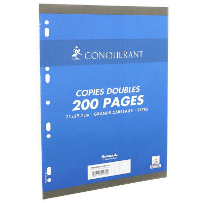COPIES DOUBLES CONQUERANT 7 PERFOREES 210x297 FILM 200P 70GSEYES
