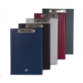 PORTE BLOC A4 SIMPLE PINCE EN HAUT PVC ASSORTI