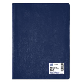 PROTEGE-DOCS OXFORD HUNTER A4 PVC/PP 50POCH BLEU