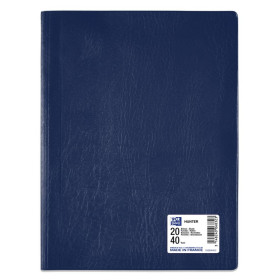 PROTEGE-DOCS OXFORD HUNTER A4 PVC/PP 20POCH BLEU