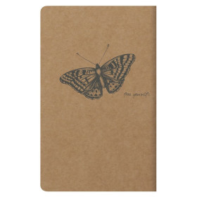 Flying Spirit Kraft carnet piqûre textile 7,5x12cm 48p ligné motifs assortis pap