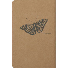 Flying Spirit Kraft carnet piqûre textile 11x17cm 96p ligné motifs assortis papi
