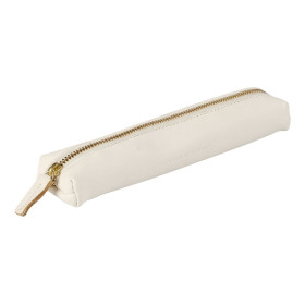 Flying Spirit trousse cuir Blanc Mini 19x4x2,5cm
