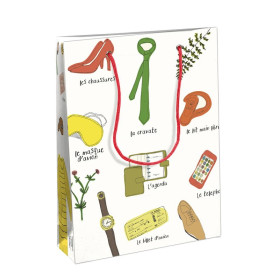 Au Travail, Sac papier moyen 19 x 10 x 25 cm