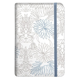 Lalla, Carnet rembordé rigide A6 - 10,5 x 14,8 cm, 160 pages, ligné, ass.