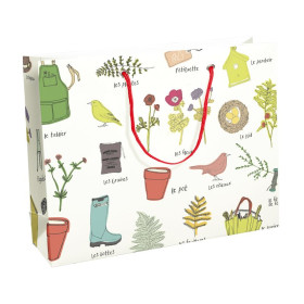 Au Travail, Sac papier shopping 35 x 10 x 27,5 cm