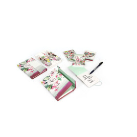 Blooming, Carnet rigide, 11 x 15,5 cm, 160 pages, uni, fermeture aimantée, ass.
