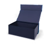 Indigo, Boîte rectangulaire 29,8 x 17,8 x 10,8 cm. Rabat aimanté