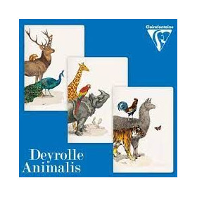 Animalis, Carnet piqué cousu fil, A5 - 14,8 x 21 cm, 96 pages, ligné, ass.