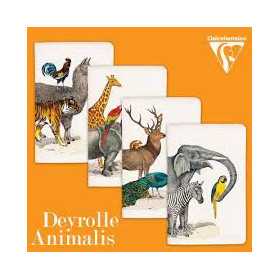 Animalis, Carnet piqué 11 x 17 cm, 96 pages, ligné, ass.