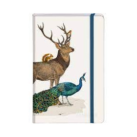 Animalis, Carnet rembordé rigide, A6, 96 pages, ligné, pochette à soufflet au do