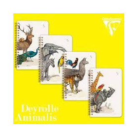 Animalis, Carnet répertoire reliure intégrale 11 x 17 cm 100 pages, Ligné, ass.