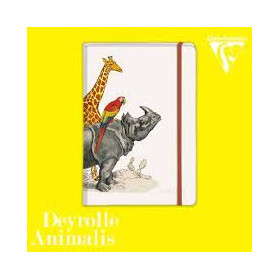 Animalis, Carnet rembordé rigide, A5 - 14,8 x 21 cm, 96 pages, ligné, fermeture