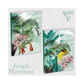Jungle harmony, Carnet broché A5 - 14,8 x 21 cm, dos toilé, couverture rigide, 1