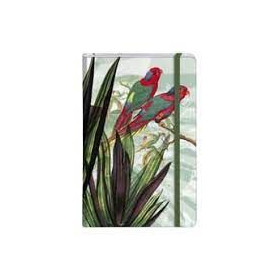 Jungle harmony, Carnet rembordé rigide A6 - 96 pages, ligné, pochette à soufflet