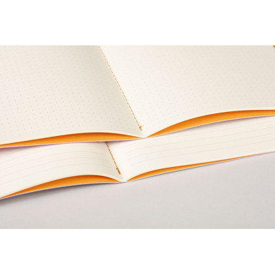 Rhodiarama piqûre textile ANIS A5 64p dot papier ivoire 90g