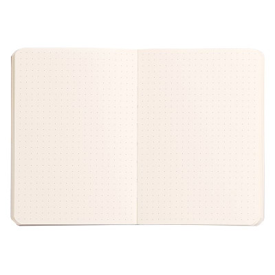 Rhodiarama carnet souple TURQUOISE A6 144p dot pap. ivoire 90g ferm. élast.