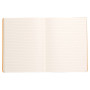 Rhodiarama carnet souple BEIGE 19x25cm 160p ligné pap. ivoire 90g ferm. élast.