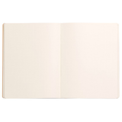 Rhodiarama carnet souple JONQUILLE 19x25cm 160p dot pap. ivoire 90g ferm. élast.
