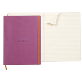 Rhodiarama cahier souple LILAS A4+ 160p ligné papier ivoire 90g