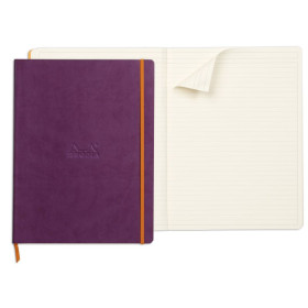 Rhodiarama cahier souple VIOLET A4+ 160p ligné papier ivoire 90g