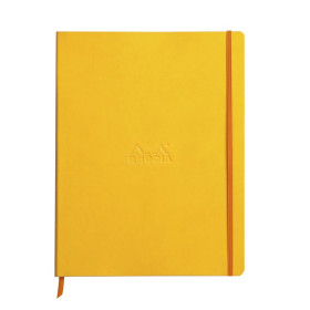 Rhodiarama cahier souple JONQUILLE A4+ 160p ligné papier ivoire 90g