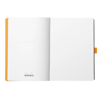 Rhodiarama Goalbook souple COQUELICOT A5 240p dot papier blanc 90g