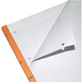 Rhodia Side bloc agrafé côté A4+ 22,3x29,7cm 80f Seyès mprf +perfo 4t. 80g