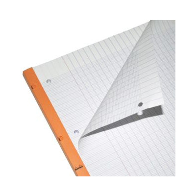 Rhodia Side bloc agrafé côté A4+ 22,3x29,7cm 80f Seyès mprf +perfo 4t. 80g