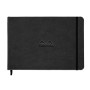Webnotebook BLACK A5 paysage 192p uni papier ivoire 90g ferm. élast.