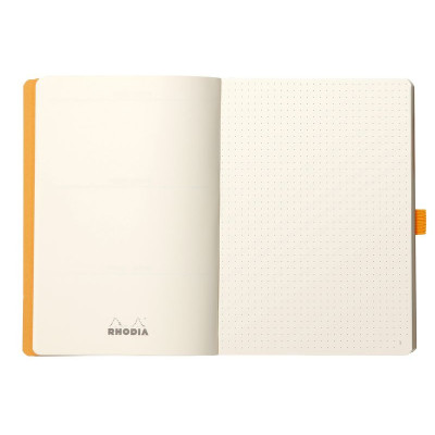 Rhodiarama Goalbook souple FRAMBOISE A5 240p dot papier ivoire 90g