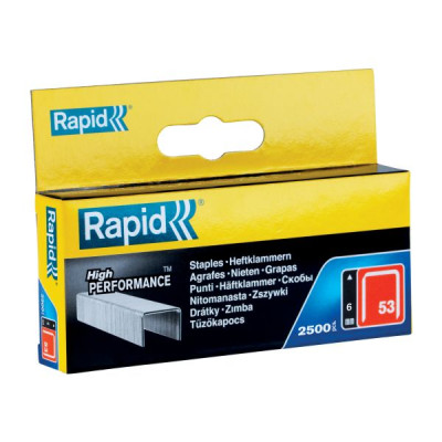 Agrafes Rapid 53/6 Galvanise, 2500