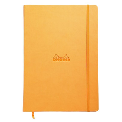 Webnotebook ORANGE A4 192p uni papier ivoire 90g fermeture élastique