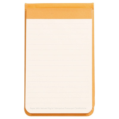 Rhodiarama Webnotepad remb.rigide ORANGE 9x14 cm 192p ligné microperf. pap. ivoi