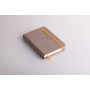 Rhodiarama carnet RR 9x14cm TAUPE 192p ligné pap. ivoire 90g ferm. élast.